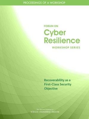 cover image of Recoverability as a First-Class Security Objective